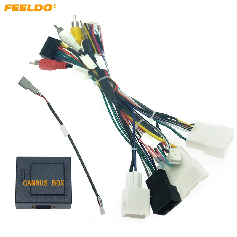 

FEELDO Car Audio Android 16Pin Wiring Cable Adapter With Canbus For Toyota Camry(2018+)/Avalon(2019+)/Sienna(18-20)/Corolla(2020