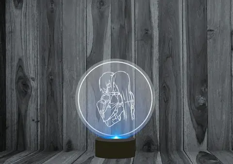 3D светильник, ночник Любимый во Франксе, Darling in the Franxx №3