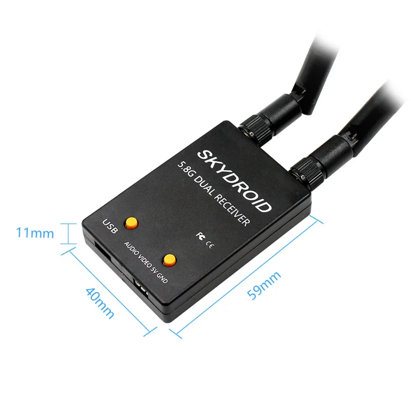 Приемник FPV UVC двойная антенна 5 8G для аэрофотосъемки гоночный Дрон видеозахват