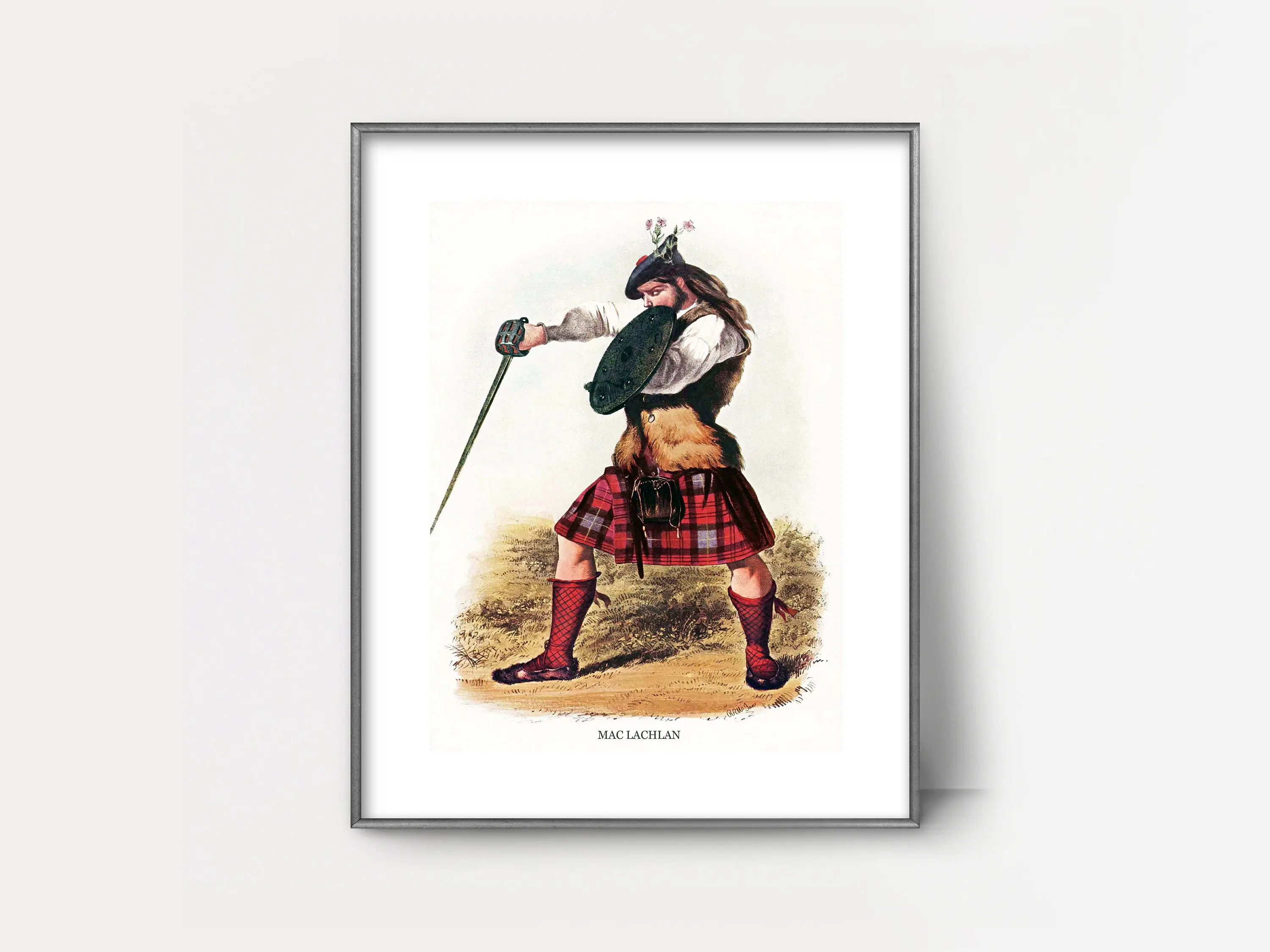 Винтажный постер Scot 1840s MacLennan Olgilvie Matheson Skene Clan печать настенные картины Картина на