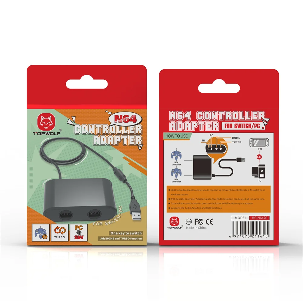 Конвертер контроллера удобная домашняя турбо-функция 140 г конвертер геймпада для