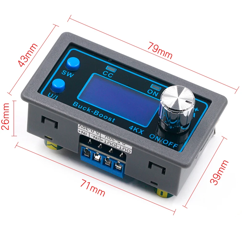 Понижающий повышающий преобразователь постоянного тока с ЧПУ CC CV ZK-4KX-30 в 4A 0 5