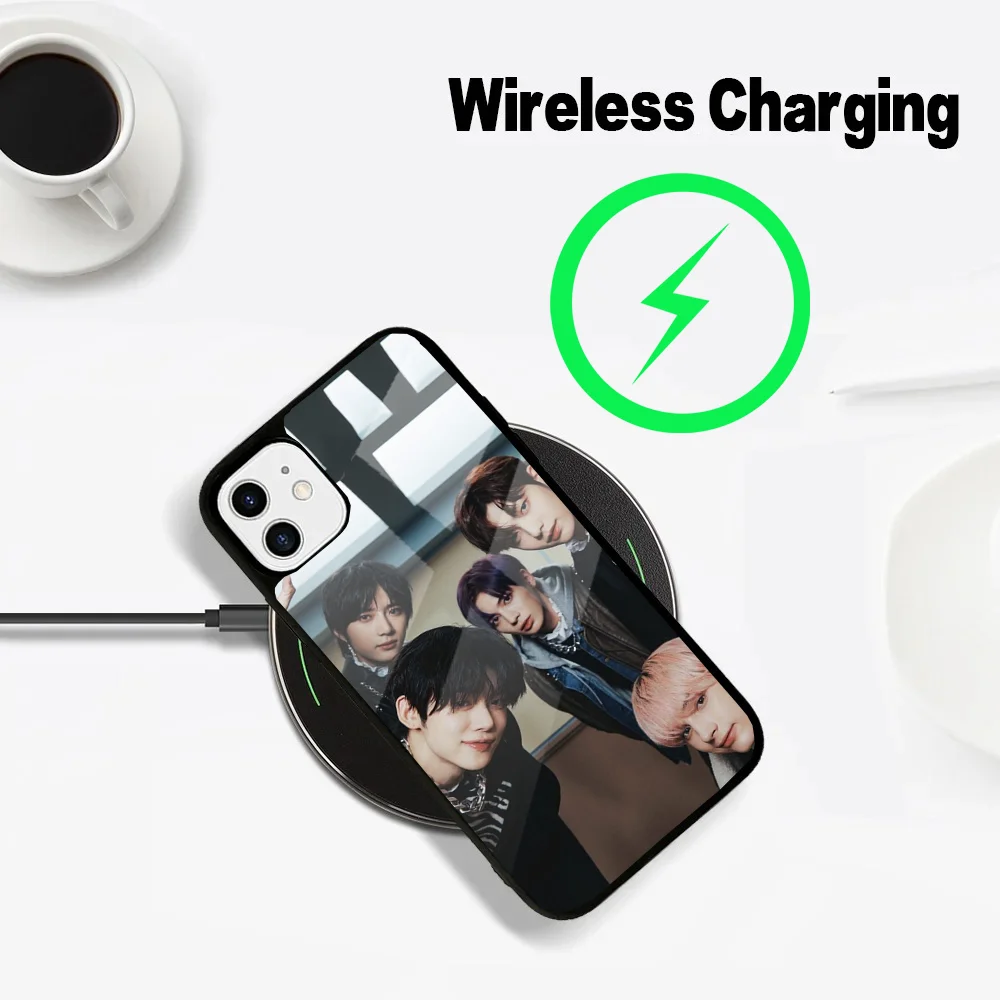 Чехол для телефона Kpop iPhone 16 15 14 13 12 11 Plus Pro Max Mini Magsafe T-Txts Boy B-Band с магнитной