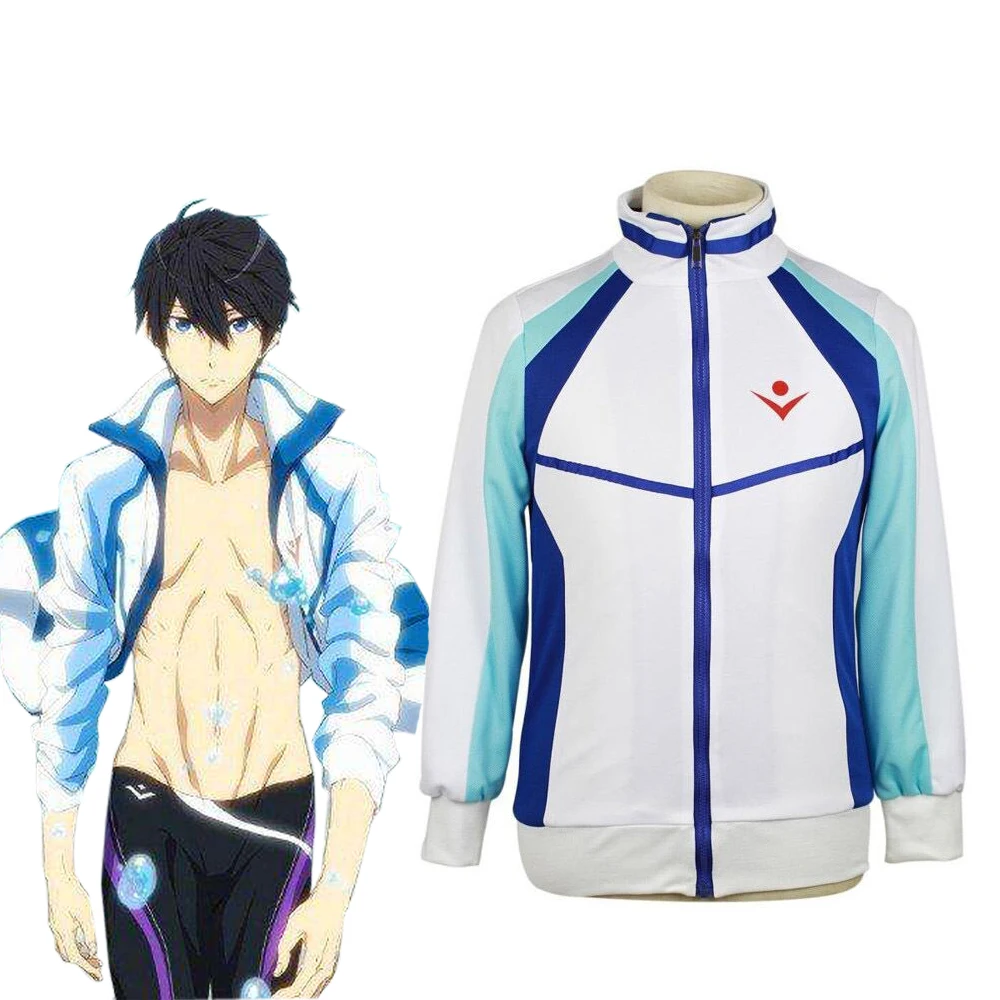 

Unisex Anime Cos Free! Nanase Haruka Tachibana Makoto IWATOBI Cosplay Costumes Outfit Halloween Christmas Uniform Suits