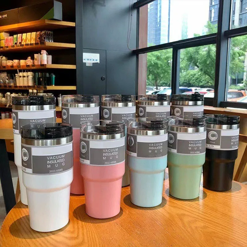 

Portable Coffee Cup Stainless Steel Car Cup Double Layer Can Be Customized Thermos Cup Cold Preservation Cup Ice Bomber Cup Car