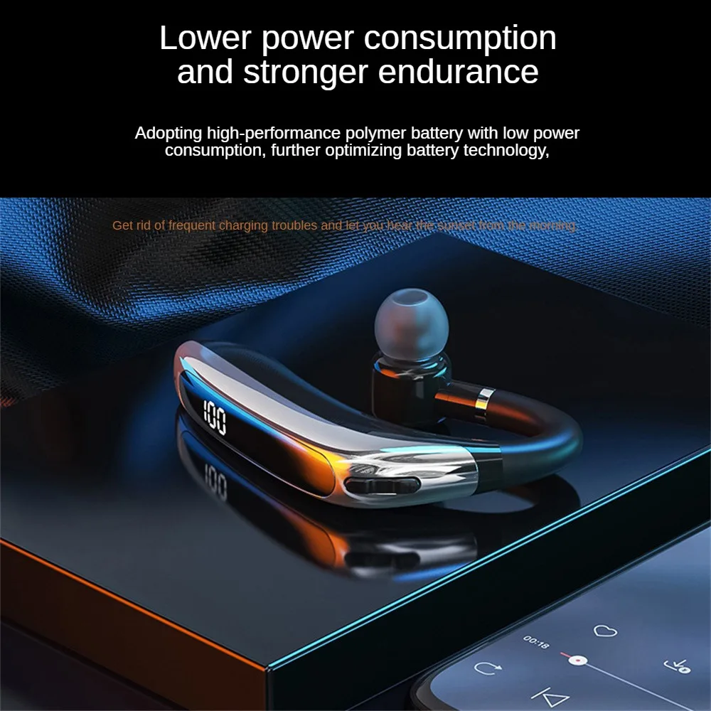 

Sense Of Technology Sports Headset 8mm Composite Diaphragm Horn Earphone High-definition Sound Quality Touch Control Headset
