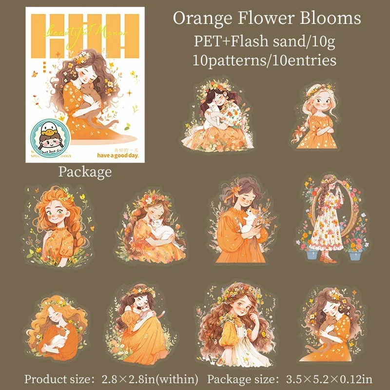 

Набор стикеров Jianwu Beautiful Manor Series Kawaii Girl