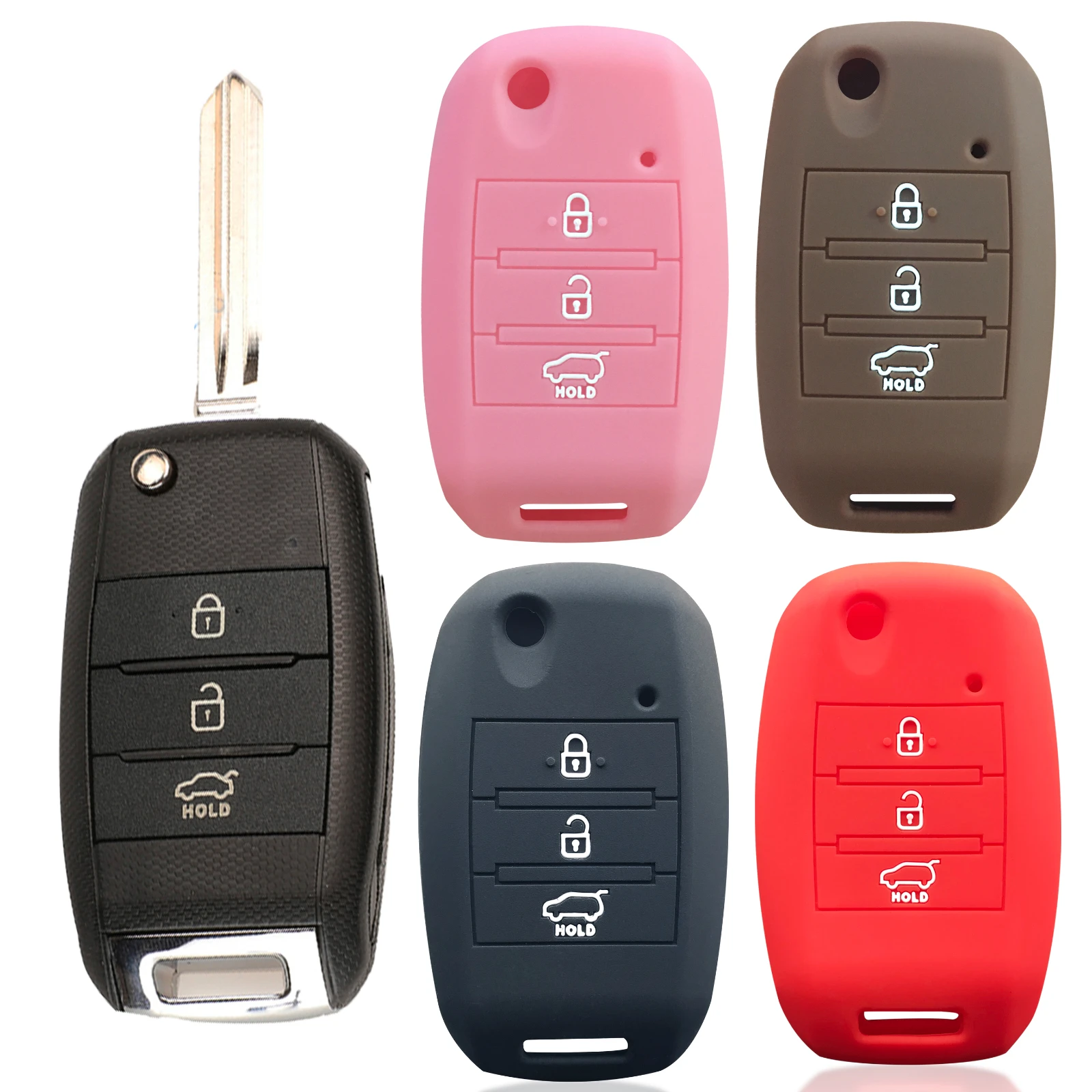 

Car Key Cover Cap For Kia Sportage Cerato Optima K5 Rio H Line Carens Rondo Ceed Picanto K2 Soul Sorento Key Case Shell Protect