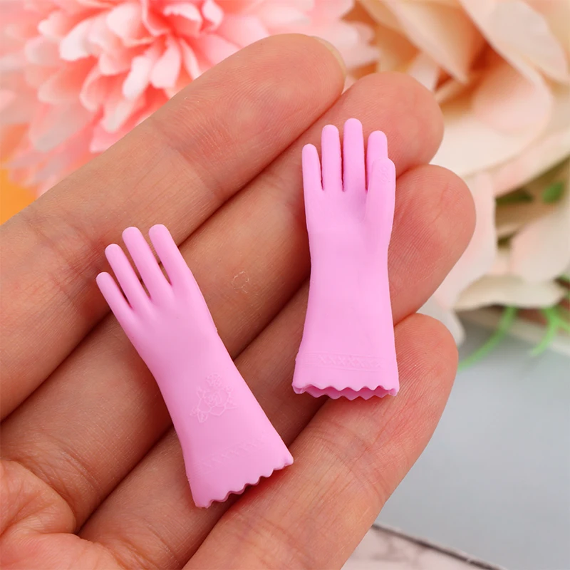 

1 пара 1:6 миниатюрные перчатки для кукольного домика перчатки для выпечки рукавицы для стирки Модель Декор Детская игрушка для ролевых игр аксессуары для кукольного домика