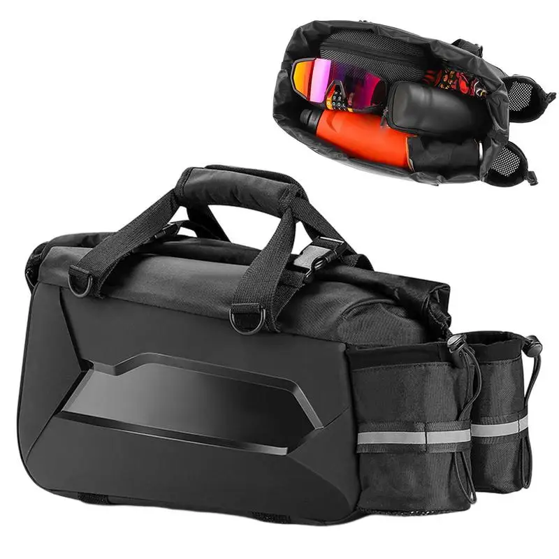 

Bicycle Rear Seat Panniers Large Capacity Grocery Holder Rear Rack Pannier Bike Bag Bag Foldable 25L Bike Saddle Bag For Bicycle