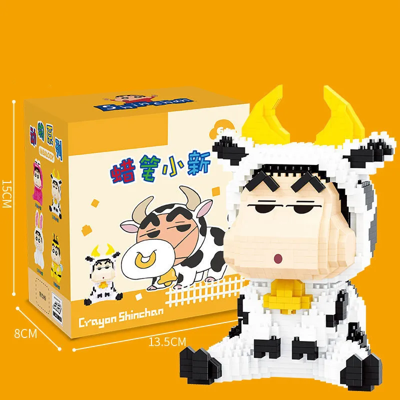 Подлинный BALODY Crayon Shin-chan строительные блоки крошечные частицы собранные детские