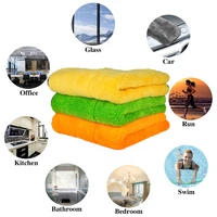 45x38cm 900gsm car wash microfiber towel car cleaning drying cloth hemming car care cloth detailing car wash towel for toyota