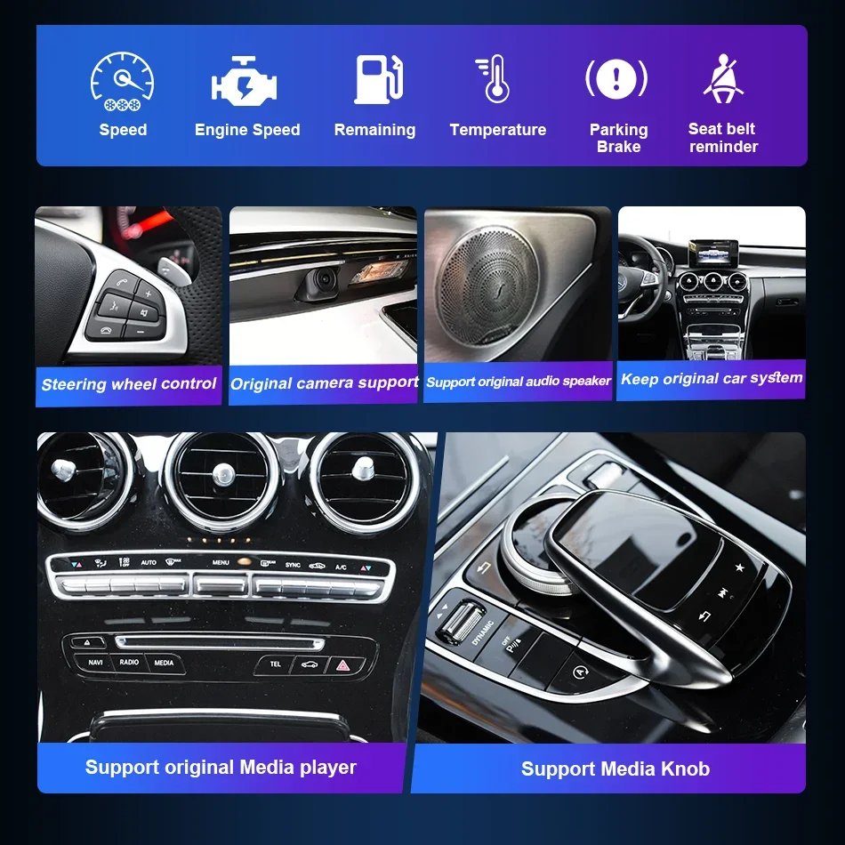 Сенсорный экран Carplay для Mercedes Benz A GLA CLA Class W176 X156 C117 2012-2018, автомобильный мультимедийный плеер, радиоприемник Navi (art.: 3920cd1cfffe5) - 3920cd1cfffe5