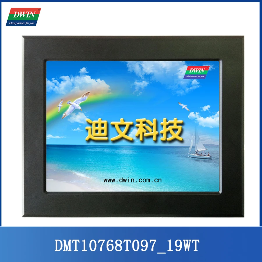 

DWIN 9.7 Inch 1024*768 Pixel LCD Module With Shell 400nit TFT-LCD Display Screen Industrial Grade K600+ Uart HMI Smart Touch