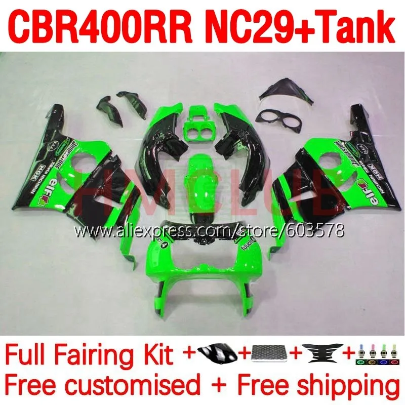 

+ Бак CBR400RR для HONDA NC29, зеленый, со склада CBR400 400 RR 400RR 94 95 96 97 98 99 1994 1995 1996 1997 1998 1999 обтекатель 198No.93