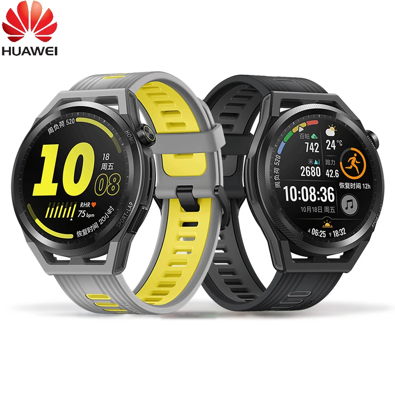 

Смарт-часы Huawei GT Runner с Bluetooth, тремя динамиками, пульсометром и планом бега, водонепроницаемый браслет для плавания