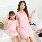 Женская ночная рубашка, детская одежда для сна, летняя ночная рубашка для девочек, домашняя одежда для мам, детская ночная рубашка, милая Пижама
