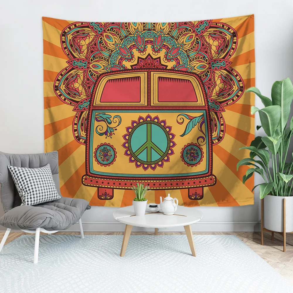 Настенный гобелен в индийском стиле плед виде слона коврик для йоги дома