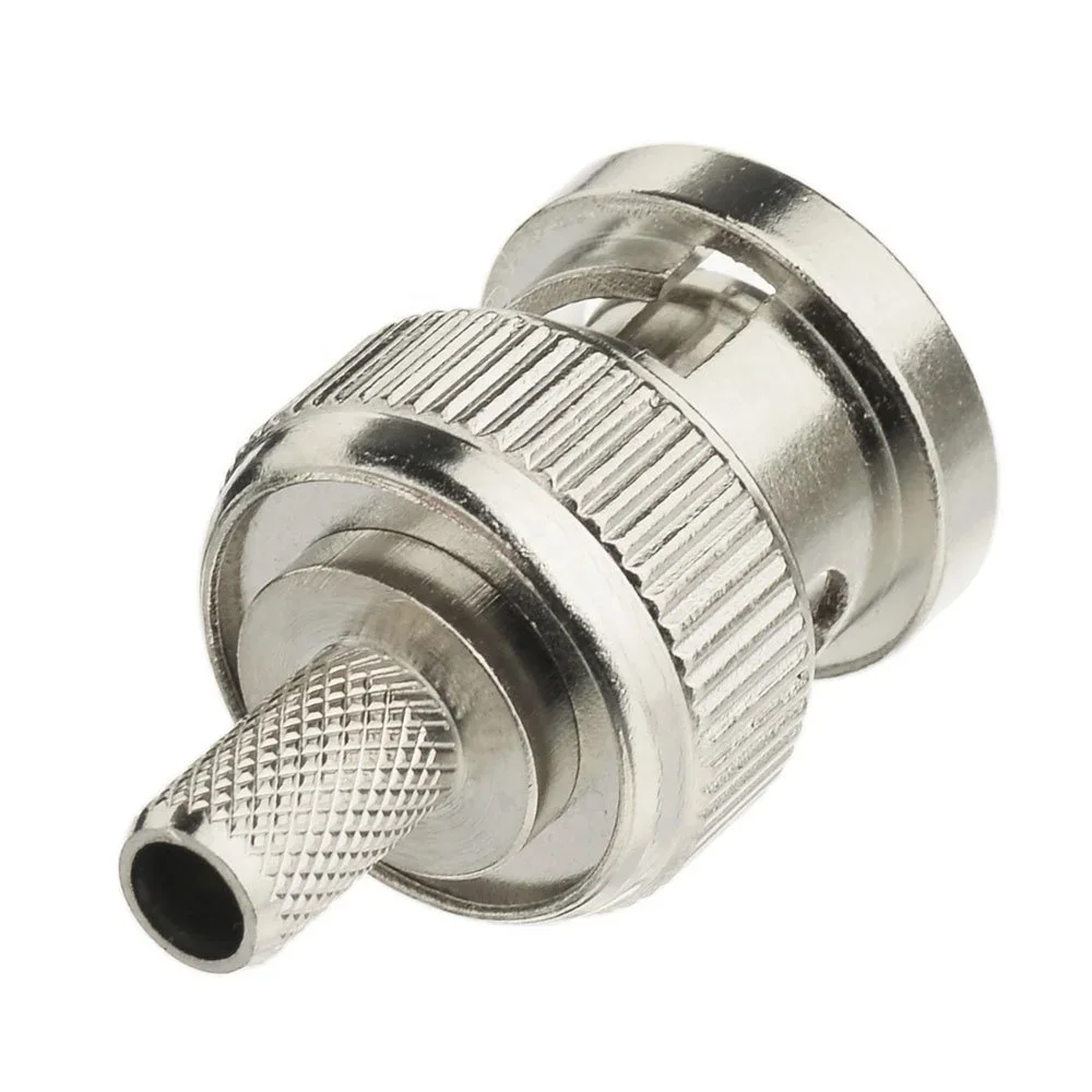 Аксессуары для видеонаблюдения 50 Ом BNC обжимной Штекерный соединитель кабеля RG58