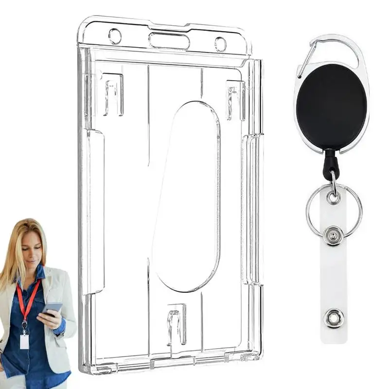 

Name Card Holder keychain Nurse Accessories Badges Set Lanyard ID Cards Holder Neck Straps Nurse Business Card Holde Key Holder