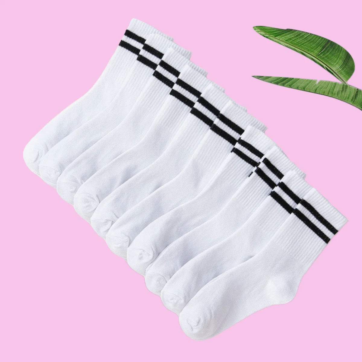 5/10 пар женские хлопковые носки средней длины