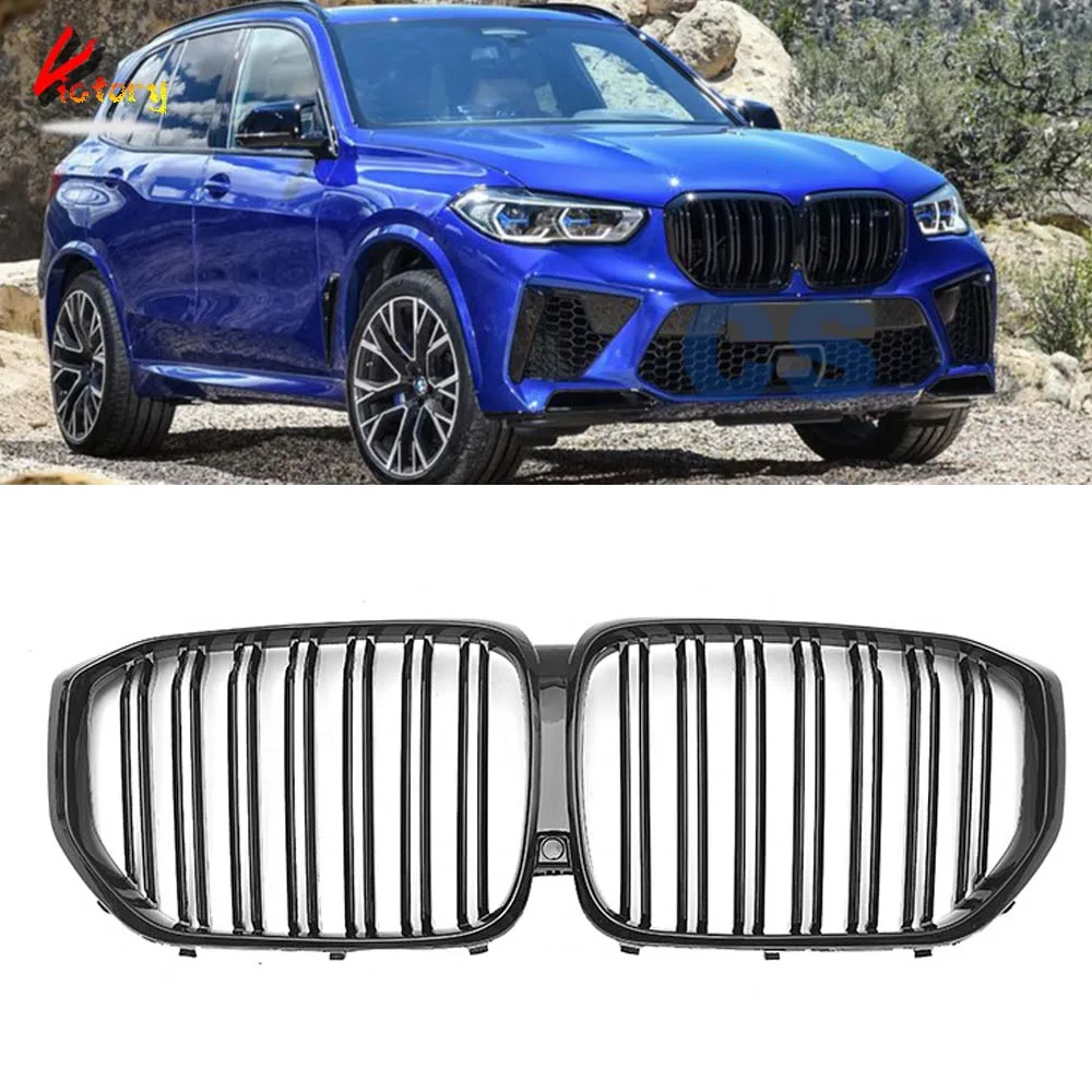 Глянцевые черные передние грили для BMW X5 G05 Pre-LCI 2019-2022 ABS