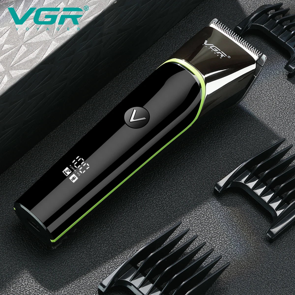 

Electric Hair Clipper Strong Power Steel Cutter Head With LED Screen Washable Hair Cutting Trimmer USB Rechargeable Professional