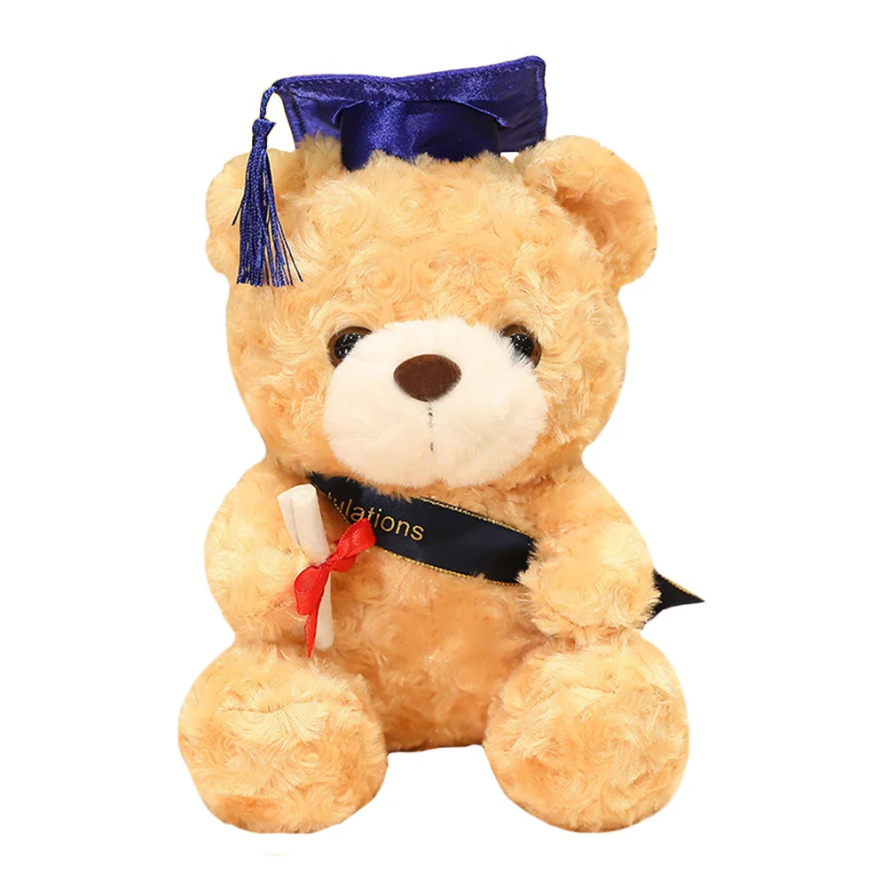 

plush gift graduation bears graduation stuffed bear in cap diploma for kindergarten elementary high school college graduation