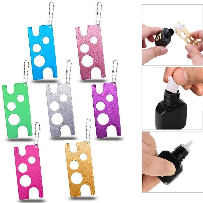 

Essential Oil Bottle Opener Metal Roller Bottle Openers Liquid Dispensing Tool Cap Opener For Universal Eyelash Glue Replacement