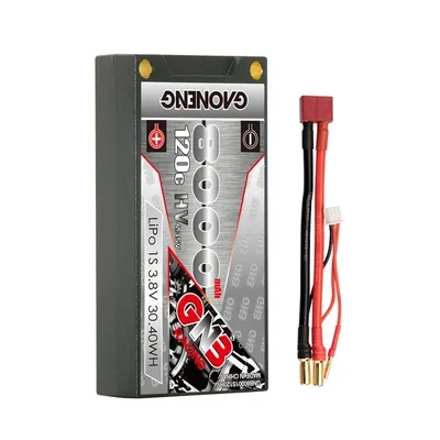 Gaoneng GNB 1S HV 3.8V 8000mAh 120C T-plug Hardcase Lipo battery