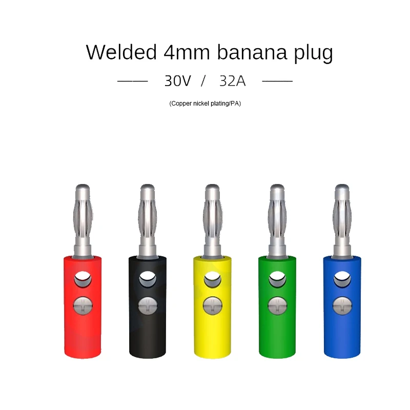 

Not Easy To Burn When Exposed To Fire 4mm Power Terminal High-quality Banana Plug Anti-corrosion Audio Plug Antioxidant
