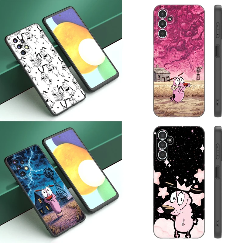 Фото Чехол для телефона Courage Cowardly Dog для Samsung A13 A14 A16 A22 A32 A33 A34 A35 A52S A53 A54 A55 A56 A71 A73 5G A07 A12 A15 A17 A72 №1