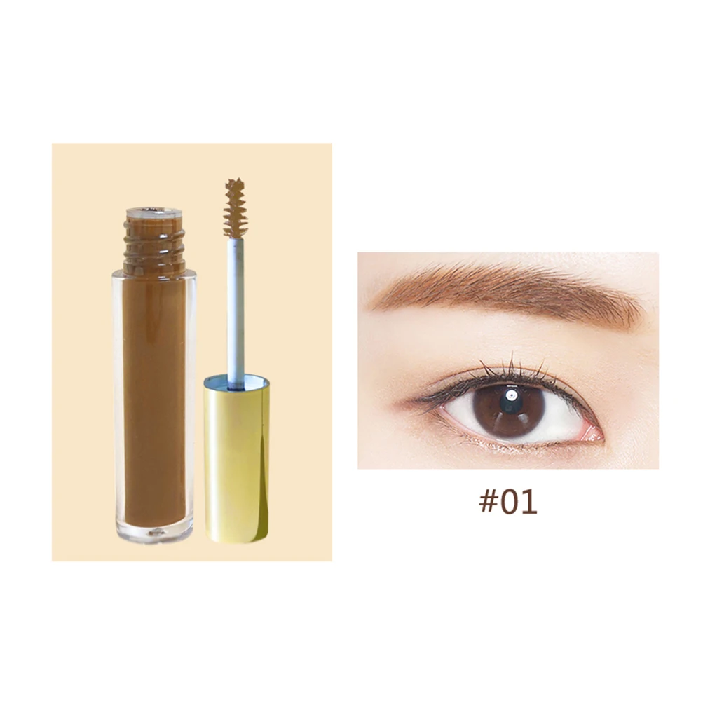 

6-color Round Tube Eye Brow Dyeing Cream Natural Three-dimensional Non-smudge Eyebrow Cosmetics Private Label