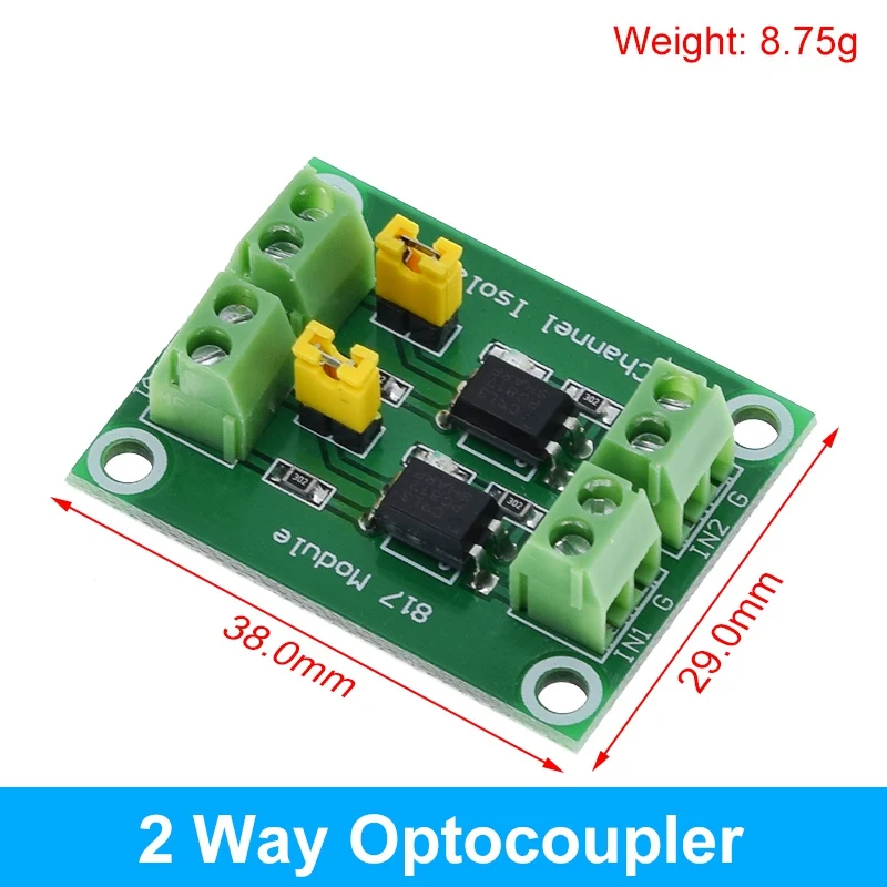 

Фотоэлектрическая Изолированная плата PC817 1 2 4 8 канальная оптопара, модуль адаптера преобразователя напряжения 3,6-30 в, драйвер