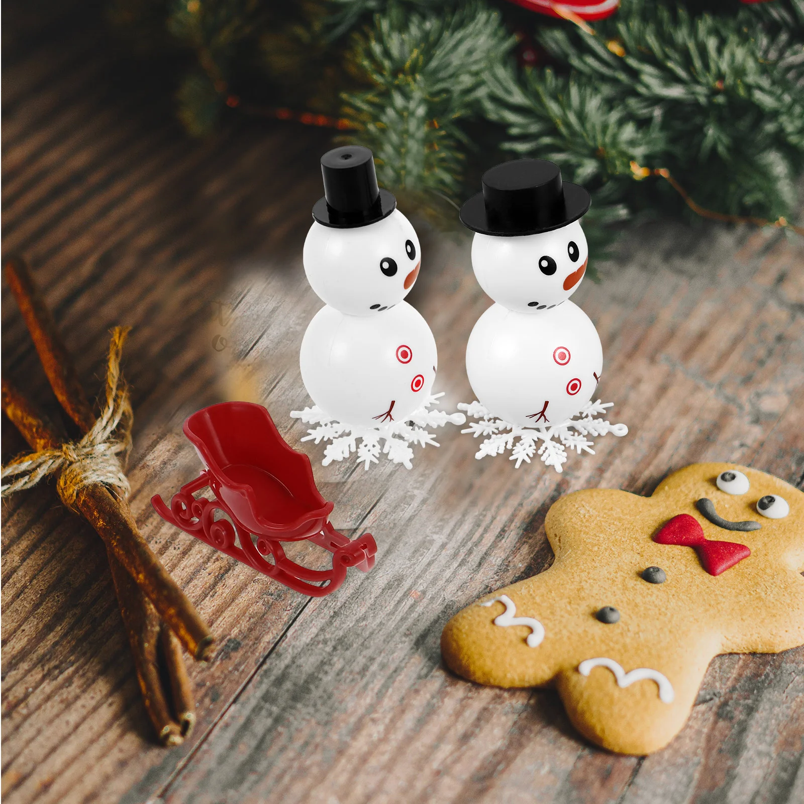 Рождественские игрушки реквизит в виде снеговика набор для украшения аксессуары