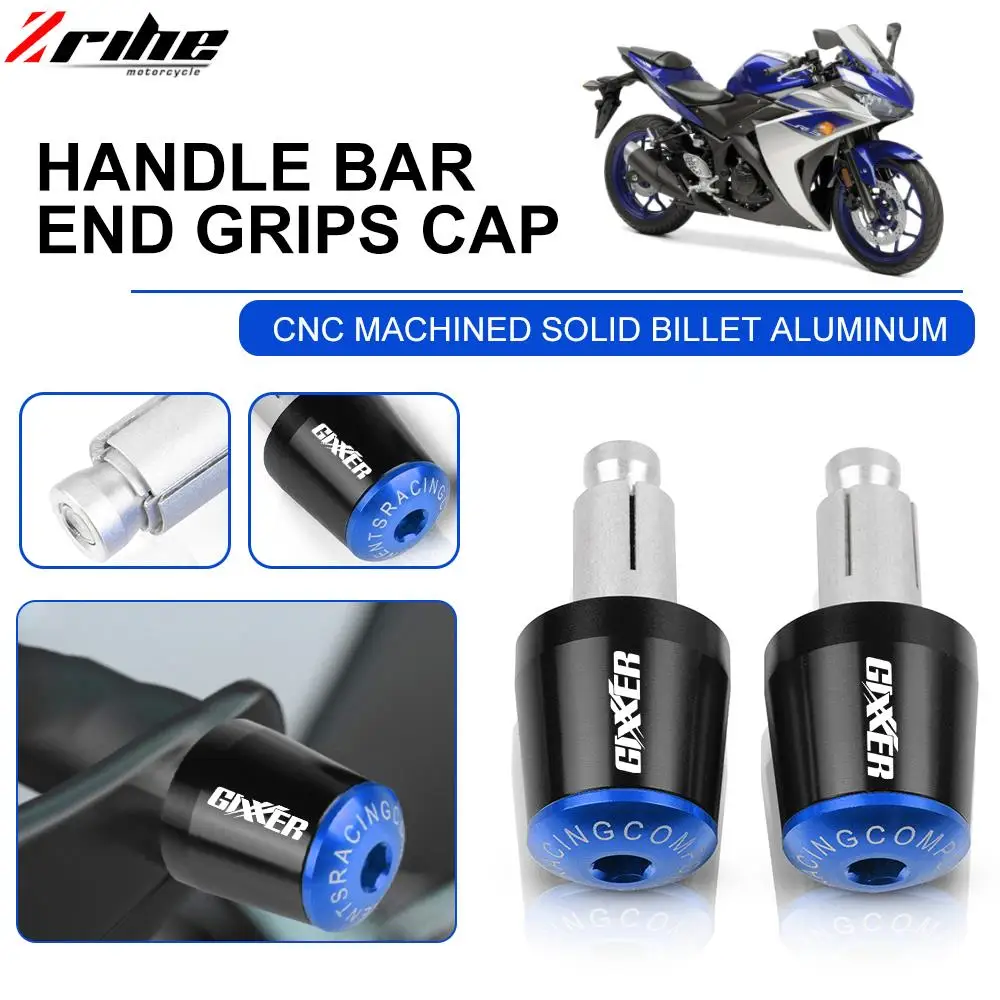 

For SUZUKI GIXXER 150 155 250 150SF 250SF Motorcycle 22MM Handlebar Hand Grips Handle Bar Ends Cap Anti Vibration Slider Plugs