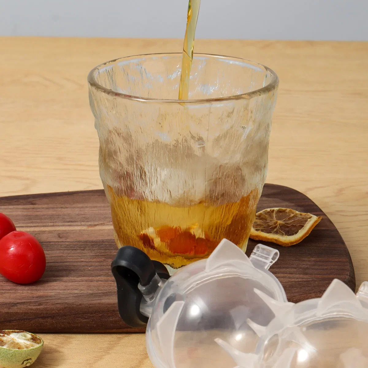 1 шт. пластиковая прозрачная форма для льда 4 отверстия