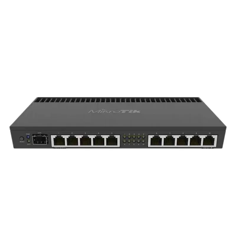 MikroTik RB4011iGS+RM Quad Core 10 Gigabit 10xGbit LAN 1 SFP+ Wired Router 1U Rack cage Router OS L5