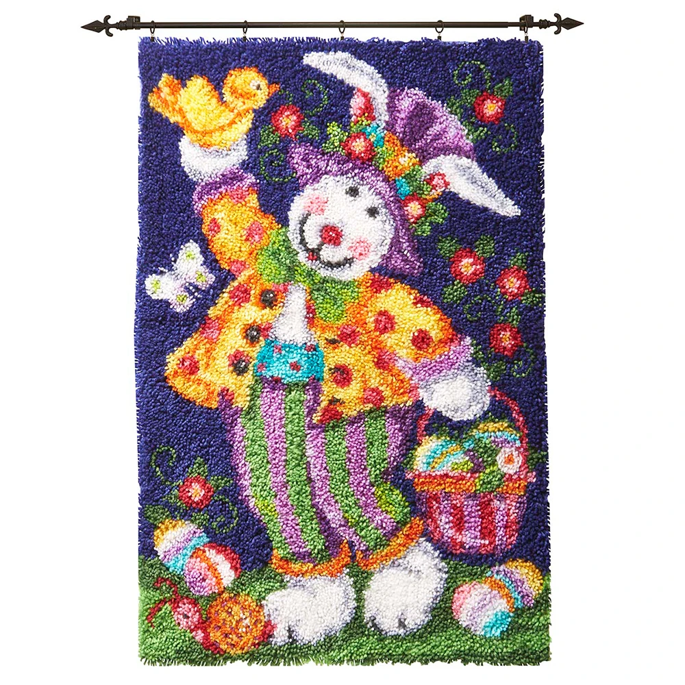 

Easter Day Creative DIY Handcrafts Latch hook rug kits for Adults Rug 3D Tapestry kit Crafts for adults Embroidery kits diy bag