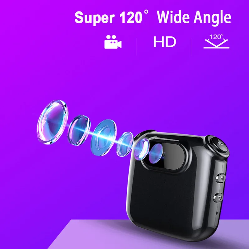 

New FHD HD 1080P Display Mini Camera Compact Body Cam Design Clip Ring Portable DV Recorder Video voice photo recorder