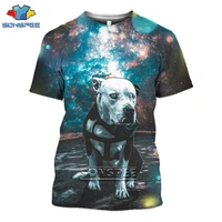 sonspee 3d print casual tees funny design animal outer space dog t shirt cosmic dog t shirt short sleeve men women hip hop tops