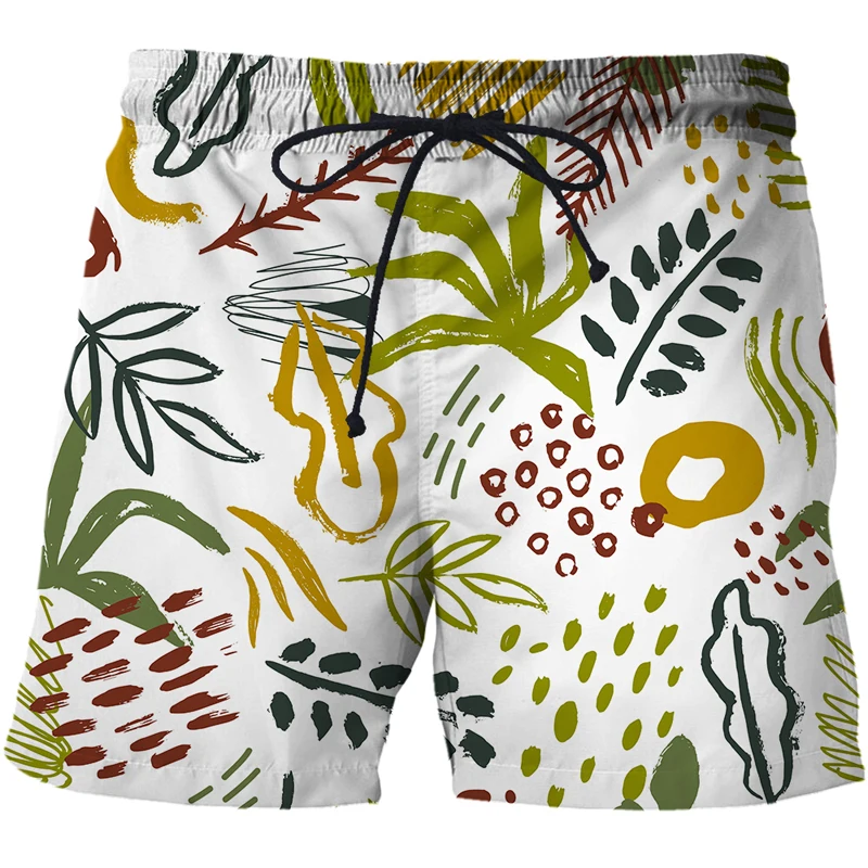 NEW Summer Men's Shorts Fashion Abstract graffiti art 3D Surfing Short Beach Short Men Casual Quick Dry Sports Pants Swimwear