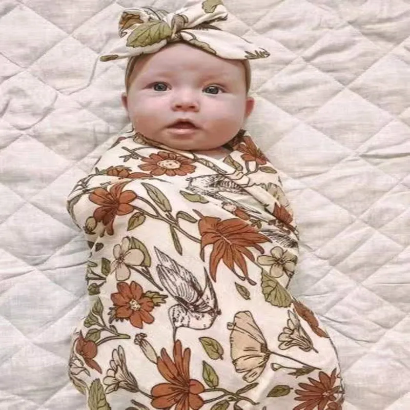 

Bamboo Muslin Blanket Cotton Baby Bath Towel Newborn Receiving Blanket Infant Kids Swaddle Wrap Sleeping Bed Cover