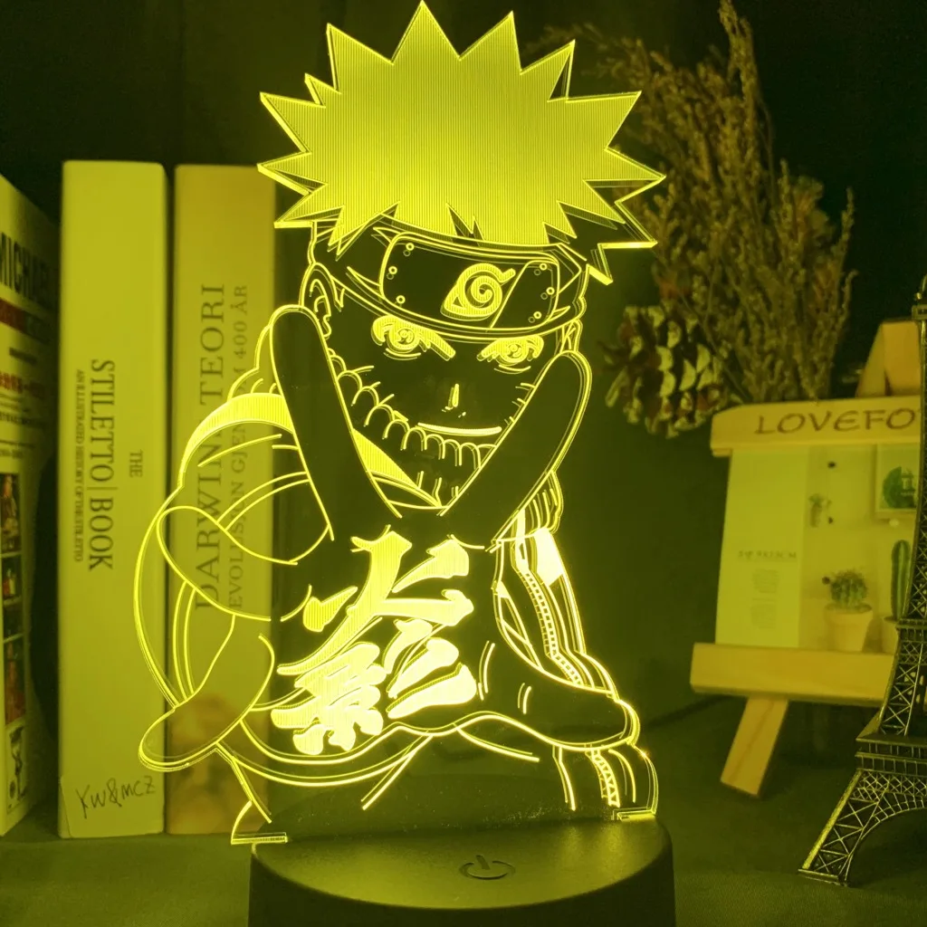 Ночной светодиодный светильник Наруто Узумаки 16/7 цветов игрушки Akatsuki Kakashi Hatake