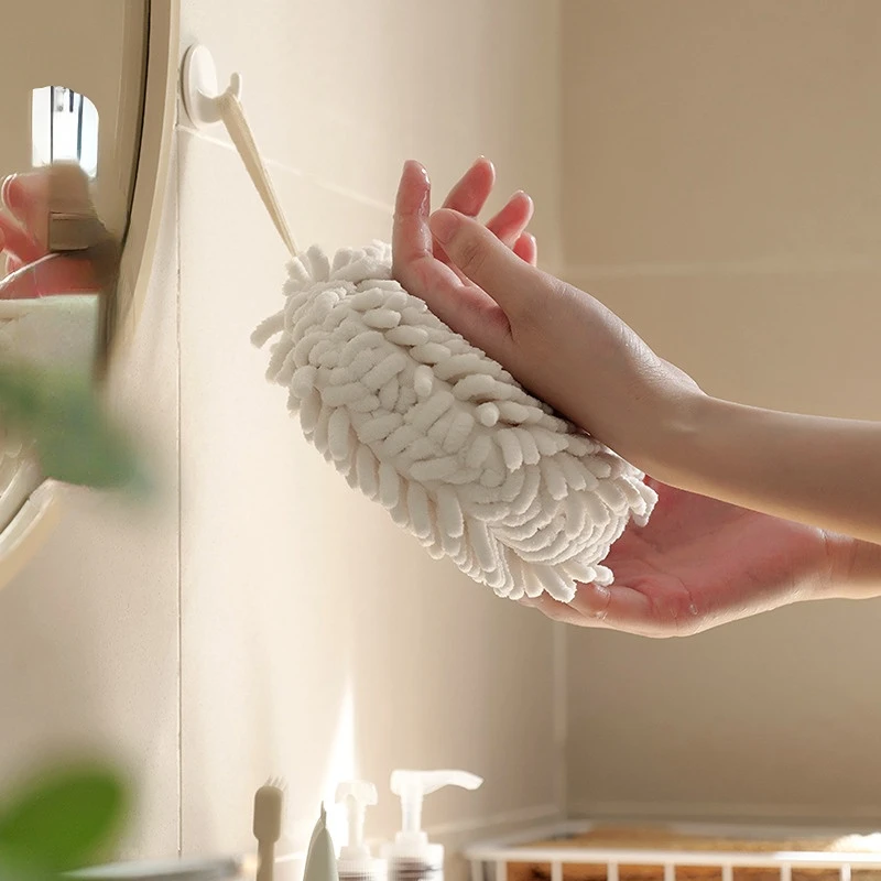 

Салфетка для полотенец, впитывающее мягкое быстросохнущее полотенце из шенилла, для рук, для ванной комнаты
