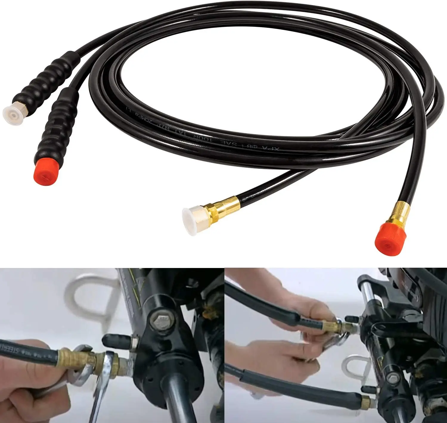 HO5116 Hose Kit 16ft Compatible with Seastar Steering Systems For Hydraulic Outboard Steering Boat Teleflex Marine