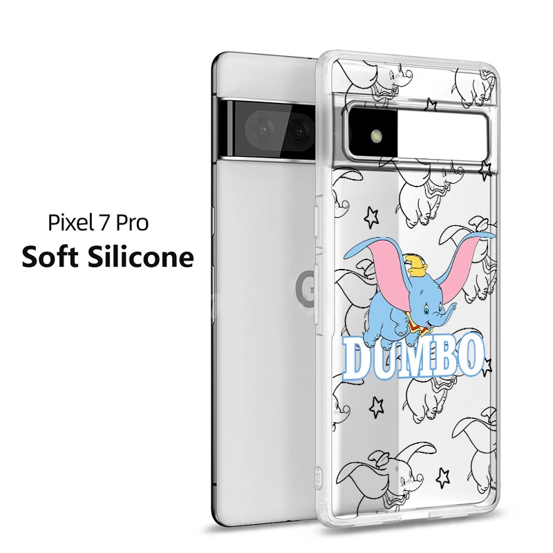 Детский прозрачный чехол Disney для Google Pixel 8 7 6 Pro 6a 5 5a 4 4a XL