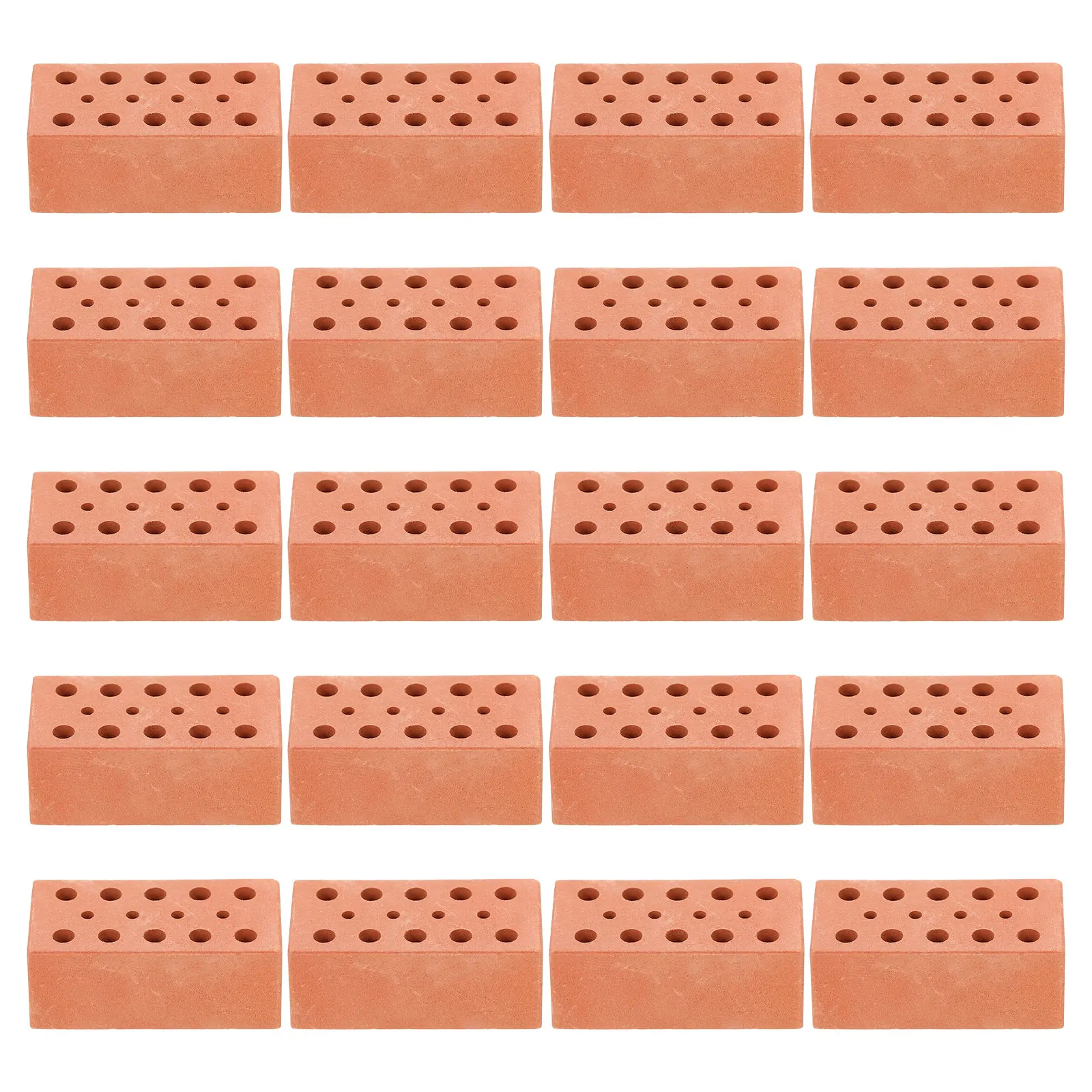 

20pcs DIY Miniature Brick Model Brick Models Small Brick Models DIY Sand Table Building House Building Simulation Brick