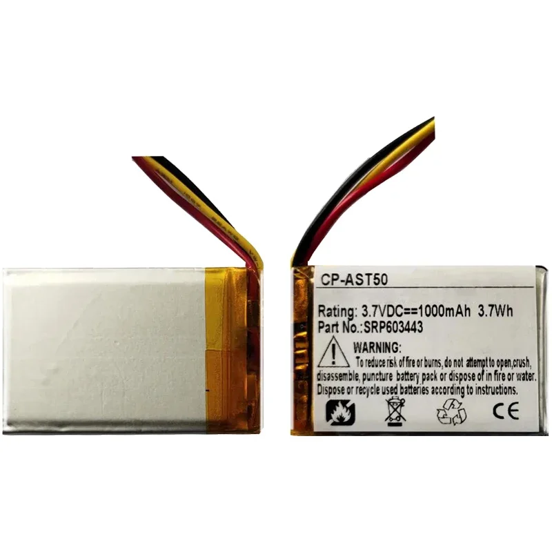 Сменный аккумулятор SRP емкостью 1000 мАч 603443 Для Astro A50 A20