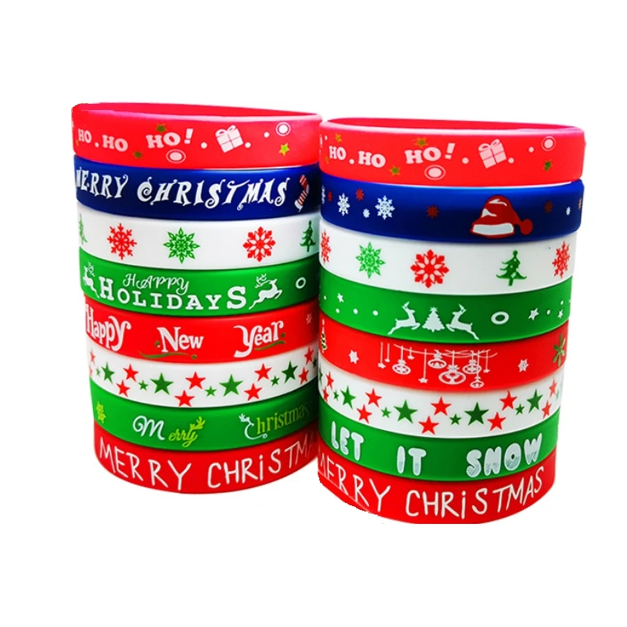 100pcs/50pcs Customized Silicone Bracelets Printed Custom Wristband Personalized Band with Logo Text For Birthday Party, Events